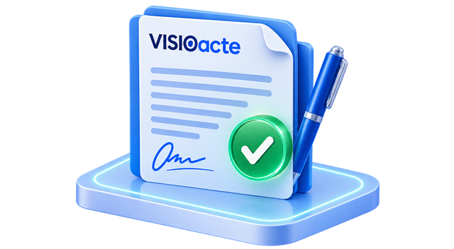 Acte juridique généré par VISIOacte